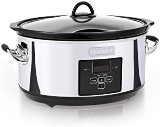 Crock-Pot 7 Quart Programmable Slow Cooker – Polished Platinum - Select SC2104