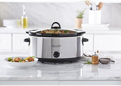 Crock-Pot 7 Quart Oval Manual Slow Cooker – Stainless Steel - Select SC5049