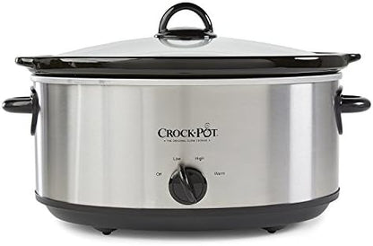 Crock-Pot 7 Quart Oval Manual Slow Cooker – Stainless Steel - Select SC5049