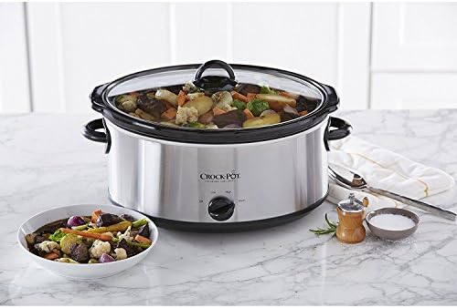Crock-Pot 7 Quart Oval Manual Slow Cooker – Stainless Steel - Select SC5049
