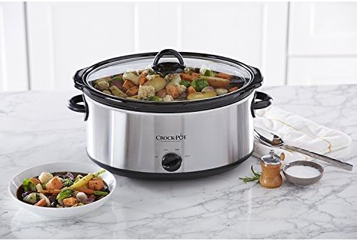 Crock-Pot 7 Quart Oval Manual Slow Cooker – Stainless Steel - Select SC5049