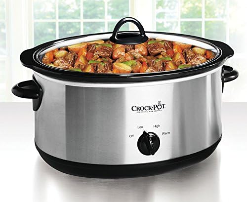 Crock-Pot 7 Quart Oval Manual Slow Cooker – Stainless Steel - Select SC5049
