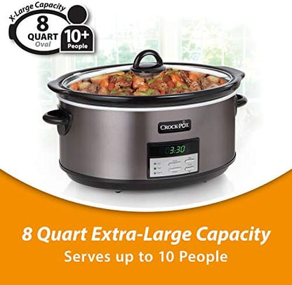 Crock-Pot 8 Quart Programmable Slow Cooker with Auto Warm - Select SC8941
