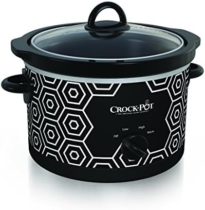 Crock-Pot 4.5 Quart Portable Slow Cooker – Black & White - Select SC2065
