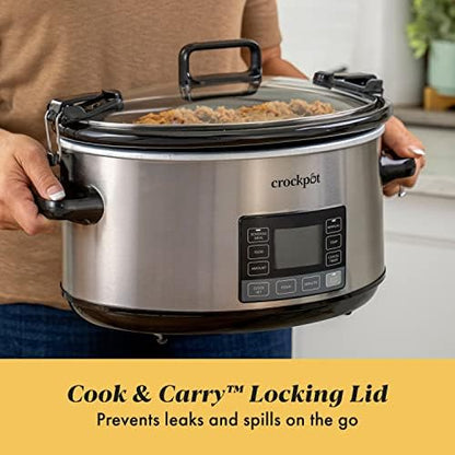 Crock-Pot 7 Quart Portable Programmable Slow Cooker with Timer - Select SC9152