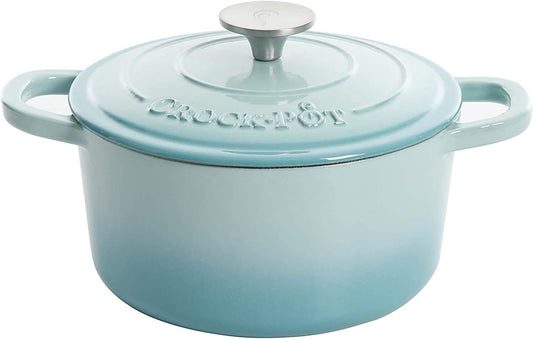 Crock-Pot 3 Quart Enameled Cast Iron Dutch Oven – Aqua - Select SC2041