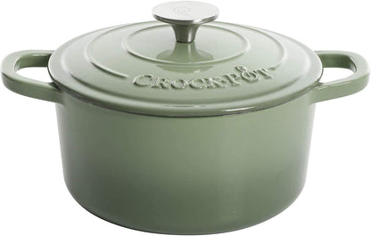 Crock-Pot 3 Quart Enameled Cast Iron Dutch Oven – Aqua - Select SC2041