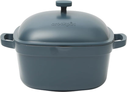 Crock-Pot 3 Quart Enameled Cast Iron Dutch Oven – Aqua - Select SC2041
